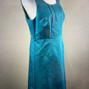 The Limited sleeveless sheath dress, size 8, turquoise / teal